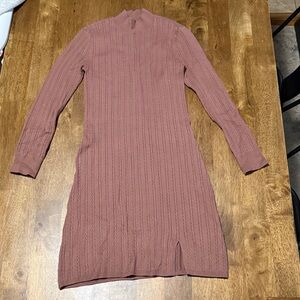 Abercrombie & Fitch Dusty Rose Long Sleeve Dress